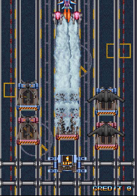 Grid Seeker: Project Storm Hammer Arcade Screenshot: Take off!