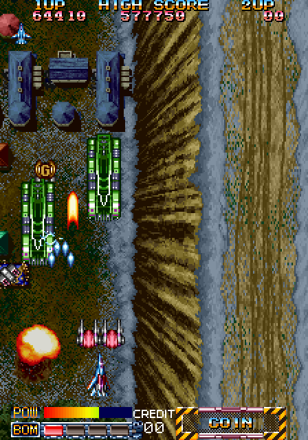 Grid Seeker: Project Storm Hammer Arcade Screenshot: Watch out for tanks...