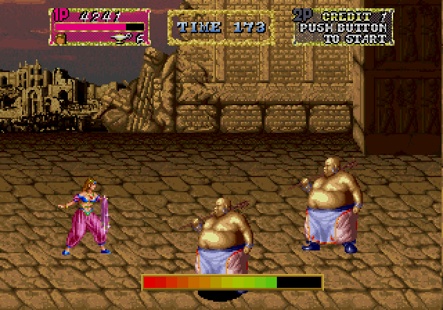 Arabian Magic Arcade Screenshot: Two against one doesn't seem fair...