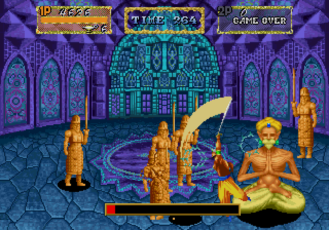 Arabian Magic Arcade Screenshot: Some bosses spawn additional enemies to defeat...