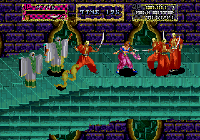 Arabian Magic Arcade Screenshot: Being outnumbered is not unusual...