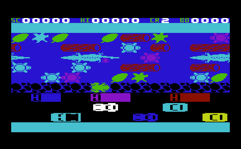 Cricket Commodore VIC-20 Screenshot: Almost to the other side!