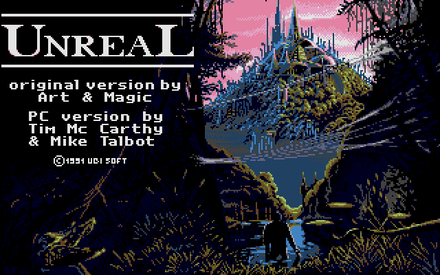 Unreal IBM PC/Compatibles Screenshot: Title screen.