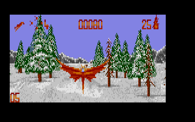 Unreal IBM PC/Compatibles Screenshot: Flying through a forest...