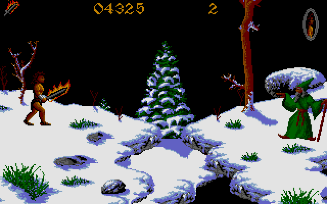 Unreal IBM PC/Compatibles Screenshot: Battle with a wizard...