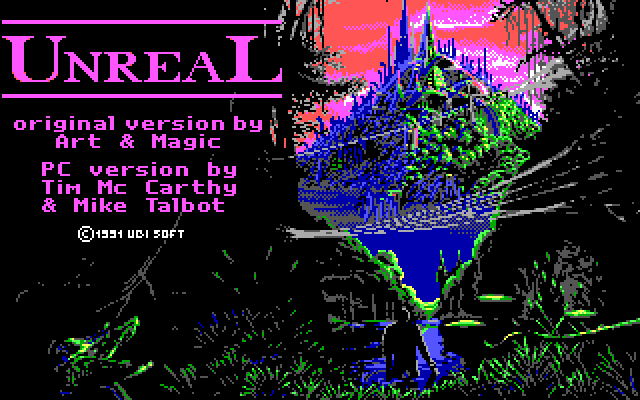 Unreal IBM PC/Compatibles Screenshot: Title screen.