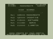 Moon Cresta for Dragon 32/64 - The high score table.