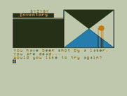 Syzygy for TRS-80 Color Computer - Meanwhile, over here I get killed by lasers...