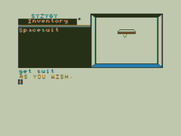 Syzygy for TRS-80 Color Computer - Taking a space suit...