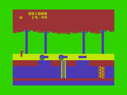 Trapfall for Dragon 32/64 - Game start; watch out for rolling logs!