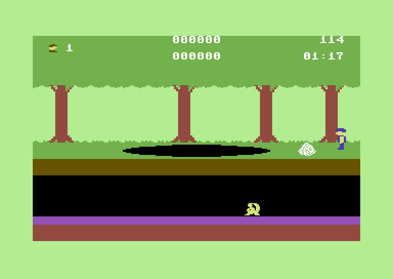 Trapfall Commodore 64 Screenshot: I found a treasure!