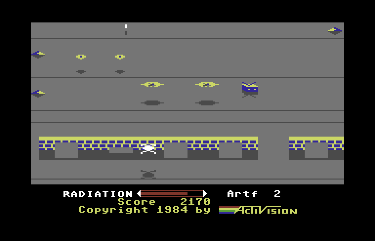 Pastfinder Commodore 64 Screenshot: Quick, jump over this wall!