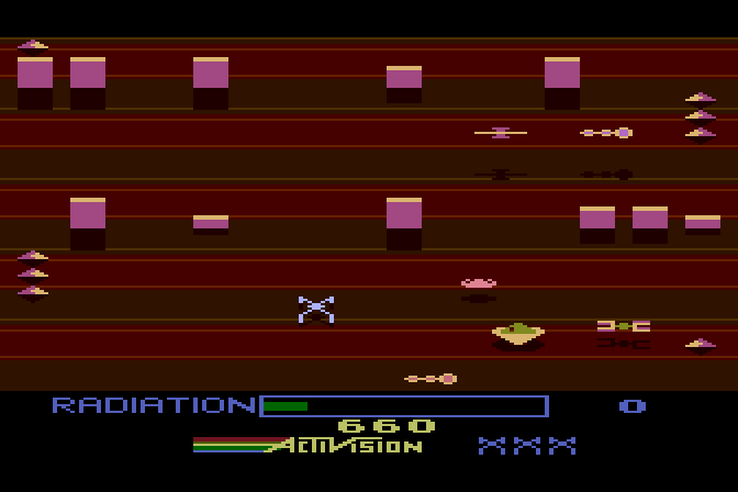 Pastfinder Atari 8-bit Screenshot: Some areas are tougher than others...