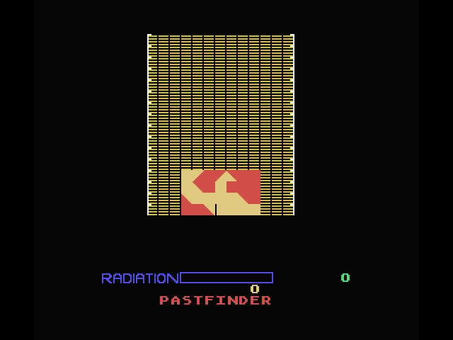 Pastfinder MSX Screenshot: Title screen.