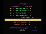 Pastfinder for MSX - Select supplies before you begin your mission...