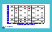 Kiddie Checkers for Commodore VIC-20 - Game over; I won this time!