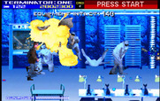 Terminator 2: Judgment Day for Arcade - Shoot the explosive beakers before they...explode!