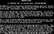 Kamikazi Alien for IBM PC/Compatibles - Title screen and game instructions.
