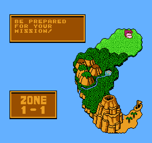 Amagon NES / Famicom Screenshot: Prepare for the first mission!