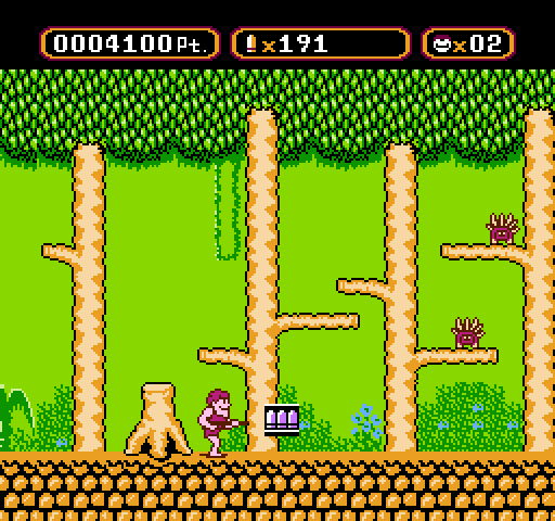 Amagon NES / Famicom Screenshot: Be sure to pick up the extra bullets...