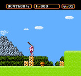 Amagon for NES / Famicom - When you run out of ammo your gun is essentially reduced to a stick.