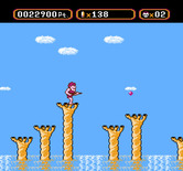 Amagon for NES / Famicom - Don't fall into the water...