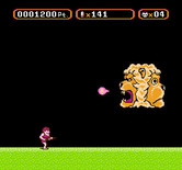 Amagon for NES / Famicom - A two headed flying lion, the second phase of this battle...