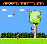 Amagon for NES / Famicom - Avoid the birds and things that fall out of trees!