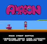 Amagon for NES / Famicom - Title screen (U.S. version).