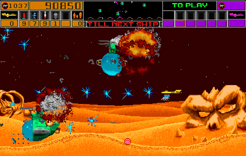 Strike Force Arcade Screenshot: There are a variety of weapons you can use...some more powerful than others!