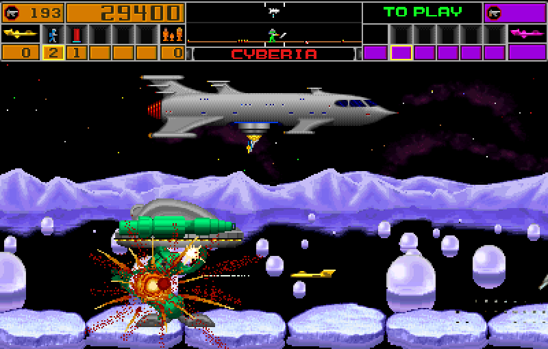 Strike Force Arcade Screenshot: The attack commences!