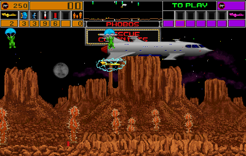 Strike Force Arcade Screenshot: Game start.