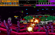 Strike Force for Arcade - This large ship takes a lot of hits before it's destroyed.