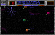 Strike Force for Arcade - Choose the next planet to travel to...