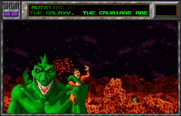 Strike Force for Arcade - Game introduction; it's a green, alien invader!