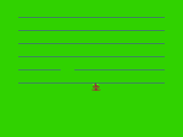 Jumping Jack Dragon 32/64 Screenshot: Smack! I hit my head...the screen flashes green when doing so.