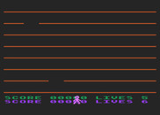 Jumping Jack for Atari 8-bit - Game start.