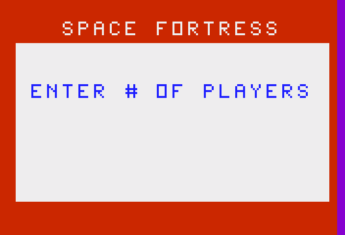 Space Zap Bally Astrocade Screenshot: How many players?