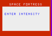 Space Zap for Bally Astrocade - Select game intensity (i.e. difficulty).
