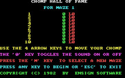 Chomps for IBM PC/Compatibles - The hall of fame.