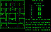 Chomps for IBM PC/Compatibles - The game begins.