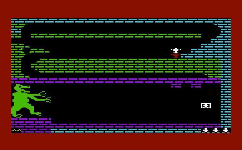 Zorgon's Kingdom Commodore VIC-20 Screenshot: Zorgon appears!