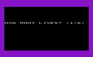 Zorgon's Kingdom for Commodore VIC-20 - How many lives do you want?