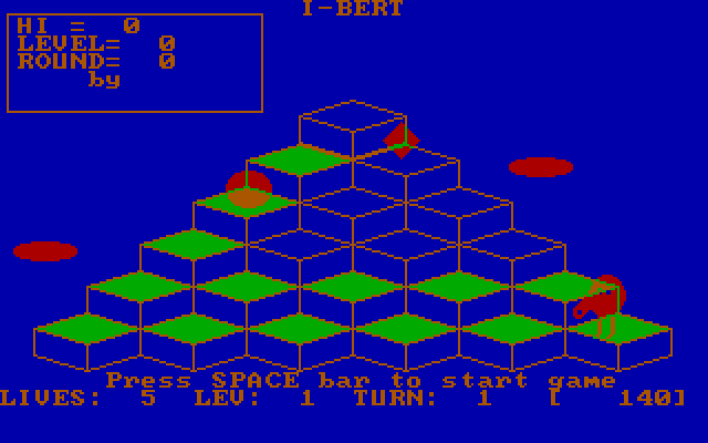 I-Bert IBM PC/Compatibles Screenshot: Game demo.