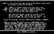 I-Bert for IBM PC/Compatibles - Game instructions.