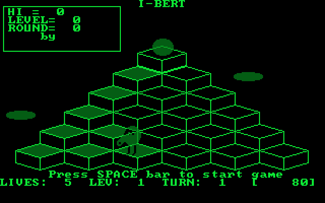 I-Bert IBM PC/Compatibles Screenshot: Game demo.