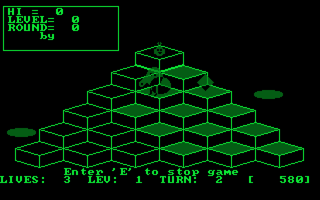 I-Bert IBM PC/Compatibles Screenshot: I was hit!