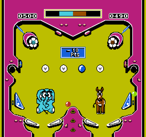 Rollerball NES / Famicom Screenshot: Match mode.