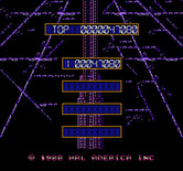 Rollerball for NES / Famicom - Game over; here's my score.