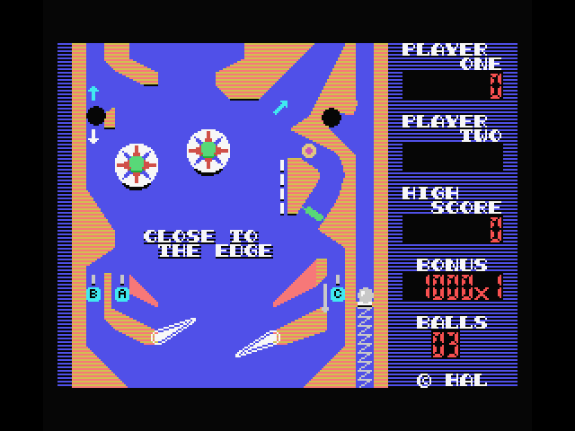 Rollerball MSX Screenshot: Game start.